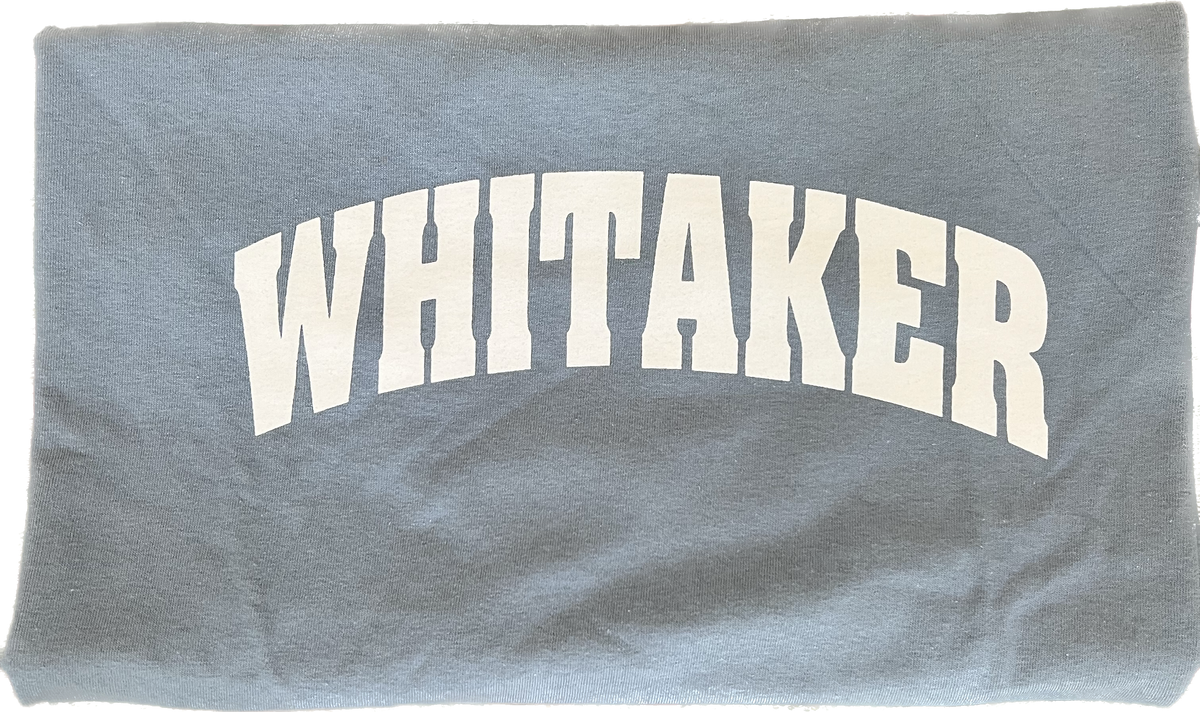 T-shirt Whitaker - Block Letter - Adult- Assorted Colors