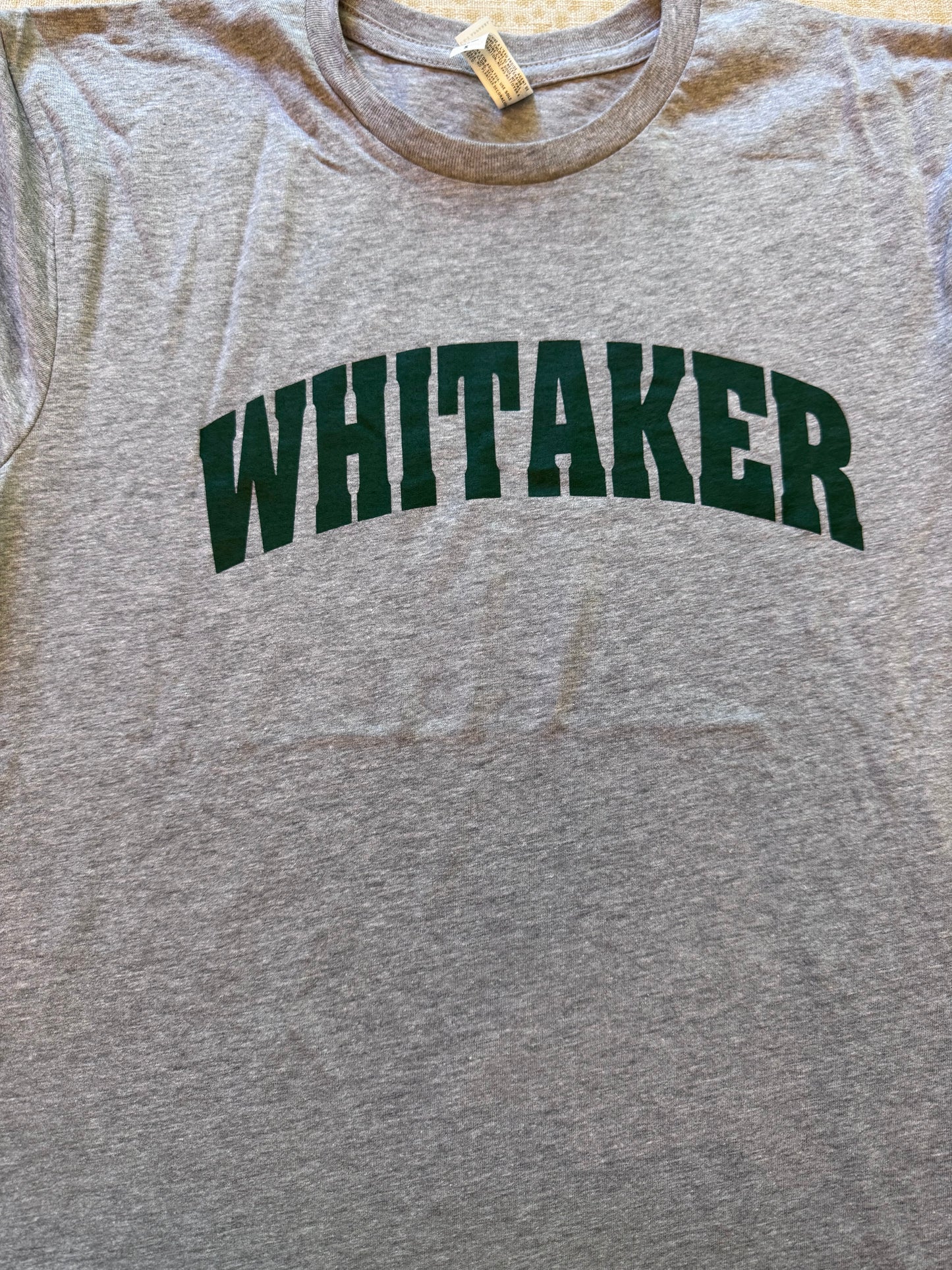 T-shirt Whitaker - Block Letter - Adult- Assorted Colors